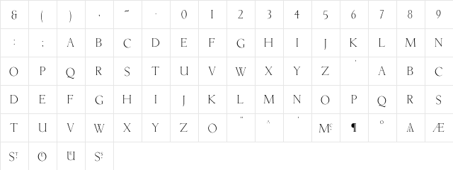 Lichtner Regular  glyph index