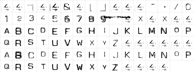 Spacesuit Regular  glyph index