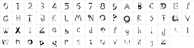 Surreal Roaring 20s Regular  glyph index