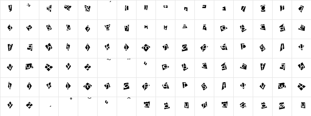 Mex Special-Two  glyph index