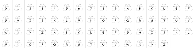 pf_birds on clothes line Regular  glyph index