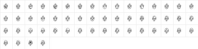 JI Acorn Regular  glyph index