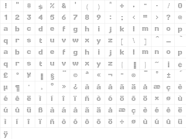 LinotypePunkt Light Light  glyph index