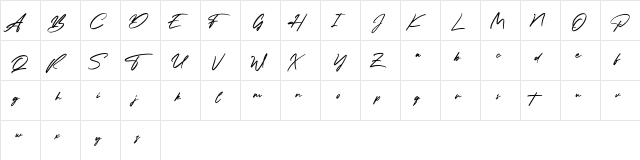 Trickiest Free Regular  glyph index