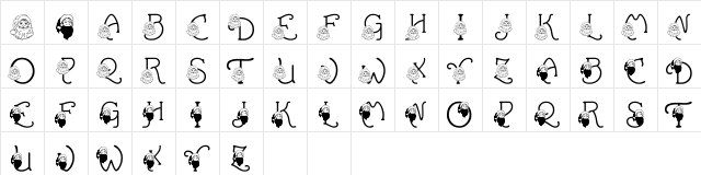 LMS You Better Watch Out Regular  glyph index