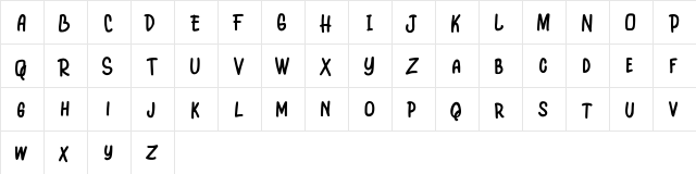 Hello Day FREE Regular  glyph index