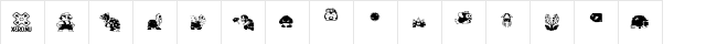 MarioBros DrunkenBatz  glyph index