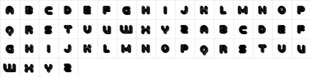 Baked Snails 3D Flat Regular  glyph index