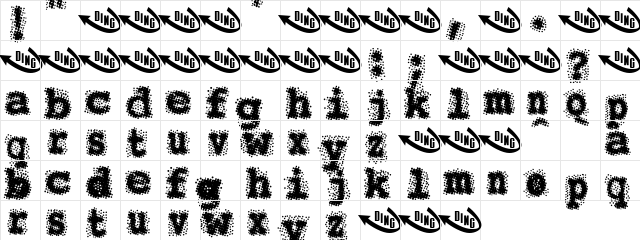 FrankMills Regular  glyph index