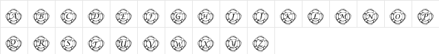 pf_life saver1 Regular  glyph index