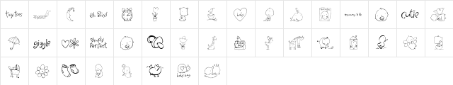 2Peas DW Oh Baby! Regular  glyph index