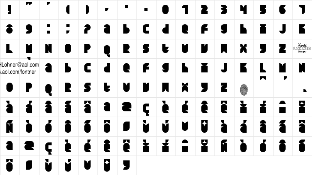 Quarterround Solid  glyph index