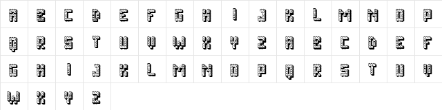 Toys Regular  glyph index