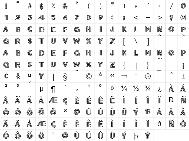 Voltage Normal  glyph index