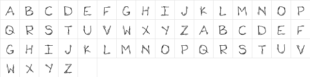 Shook Regular  glyph index