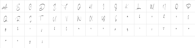 Clairdelune Free Font Regular  glyph index