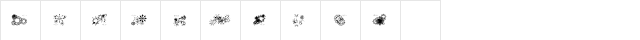 GlitterPROMO Regular  glyph index
