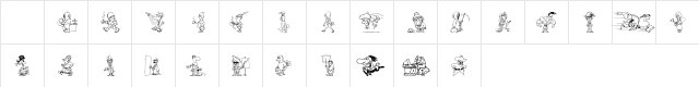 GUSTAVO 1  glyph index