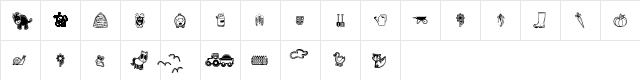 nice picture demo Regular  glyph index