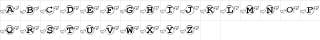 KfAngelEgg Regular  glyph index