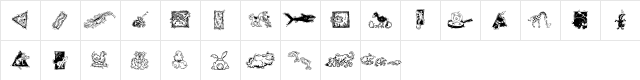 GE Deco Animals Regular  glyph index