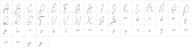 Stone Garden FREE Regular  glyph index