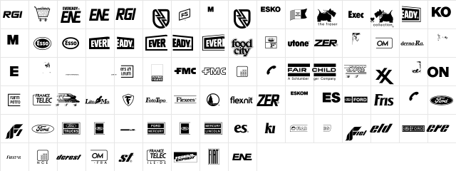 LogosCompany P07  glyph index