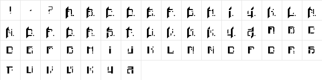 Finn Unknown  glyph index