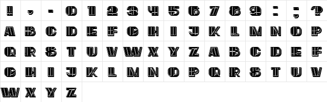 Large Filled Regular  glyph index
