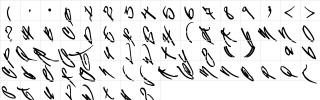 SameGang Regular  glyph index
