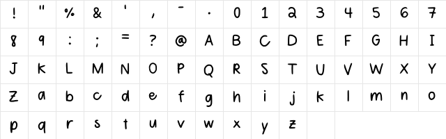Sahithi Regular  glyph index