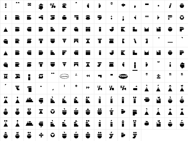 Disco Deck Laser Laser  glyph index