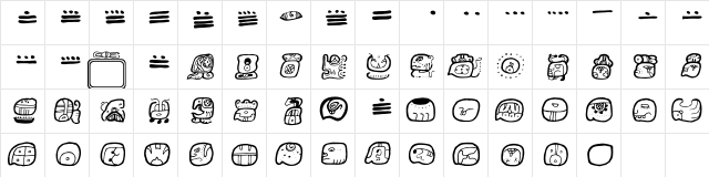 DaysCod BoldItalic  glyph index