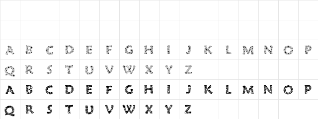 LagunaLasagne Regular  glyph index