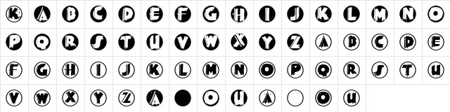 WoodPecker Regular  glyph index