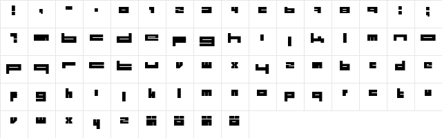 1. laitos Regular  glyph index
