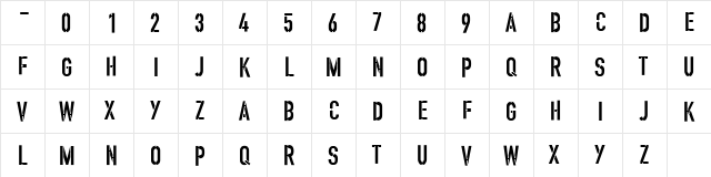 Wire Regular  glyph index