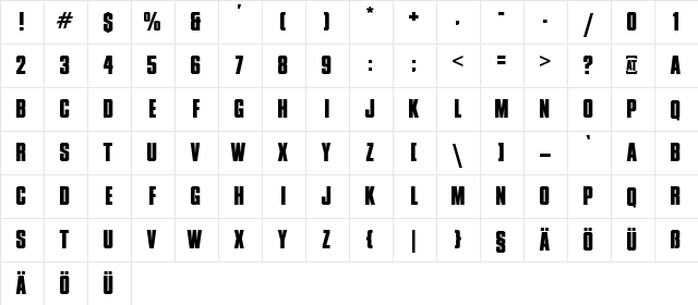 XXII DONT-MESS-WITH-VIKINGS HARDCORE  glyph index