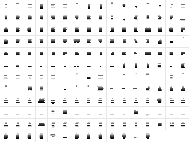 Contour of Duty Gradient Regular  glyph index