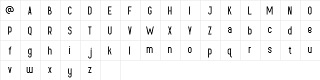 LڅUE Regular  glyph index