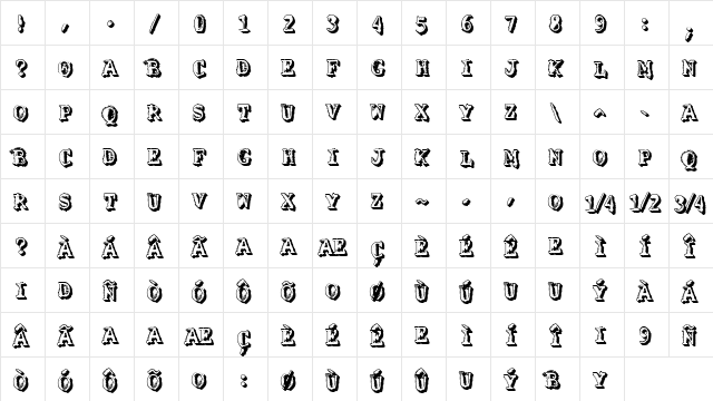VTKS SOLUǃO CRIATIVA DOIS Regular  glyph index