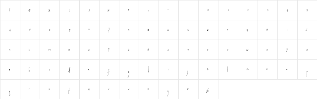 Laura Optional  glyph index