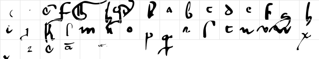 gotische gotische minuskel 1269  glyph index