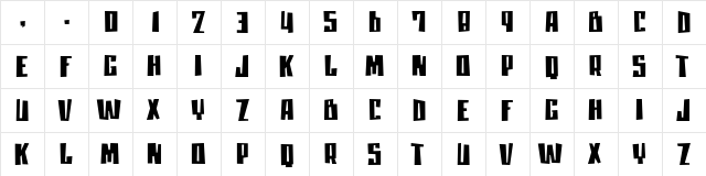 moanLisa Regular  glyph index