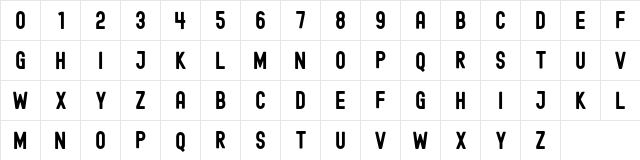 Edmund-Free Free  glyph index