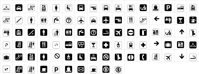 Communications P06  glyph index