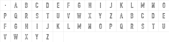 Trailer Park Lane Regular  glyph index