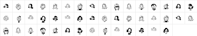 KR Barb's Class  Girls Regular  glyph index