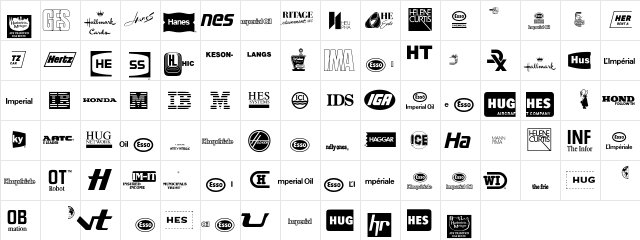 LogosCompany P09  glyph index