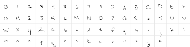 Hurryup Hurryup  glyph index